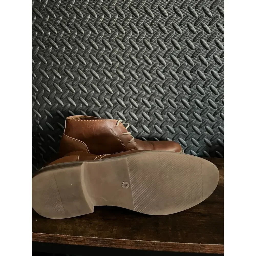 Arizona Jean Co Gleeson Tan Brown Dress Chukka Boots Shoes Men's Size 10